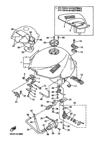 YZF600R YZF600RL Tank fuel
