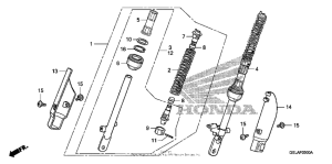 CRF50F Передние аммортизаторы