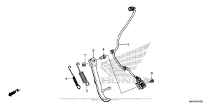 CMX500 Подножка