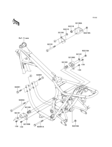 EJ400 Крепление двигателя