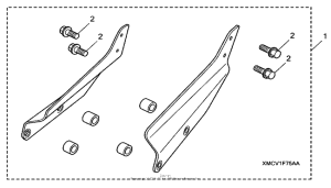 VTX1800T2 Backrest mounting bracket