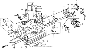 XR350R Cylinder head 83-84