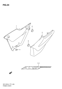GD110 Обтекатель задний