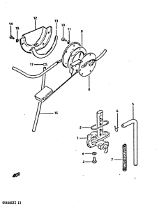GS650 Топливный кран