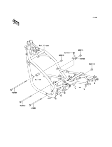 ER500 Крепление двигателя