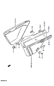 GP125 Обтекатель задний