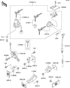 ZX900 Замок зажикания