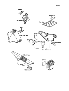 KL650 Лейбл предостережения