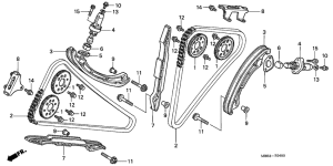 VTR1000F Цепь грм / натяжное устройство