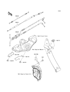 ZX1000 Тросы управления