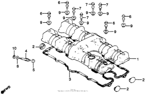 CB750 Крышка головки цилиндров