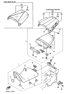 FZR600 Сиденье