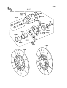 ZG1300 Передний тормоз