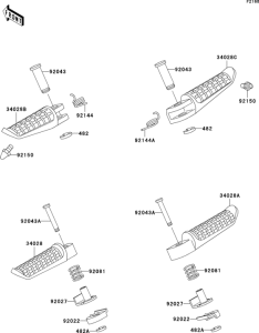 ZR1100 Подножки