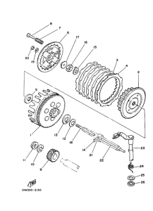 RZ125 Сцепление и сервопривод