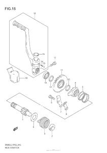 RM85L Кик стартер