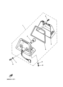 RZ50 Габаритный задний фонарь