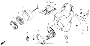 CR500R Air cleaner 85-89