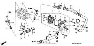 VTX1300S Водяной насос