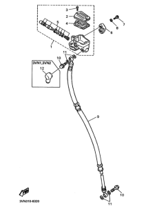 SRX400 Передний тормозной цилиндр