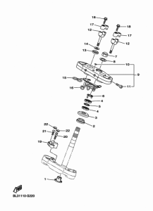 XVS950XR-A (ABS) ステアリング
