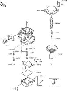ZX600 Carburetor parts(1 / 2)