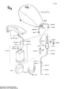 VN750 Испарительная система топлива