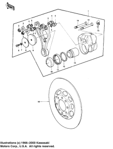 KZ1000 Передний суппорт