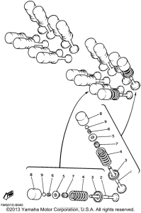 YZF600RPC Клапана