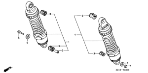 CBX750P2 Rear cushion