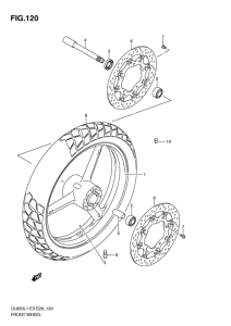 DL650 (ABS) Transom + tube