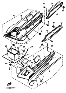 FJ1200 FJ1200B Боковая крышка