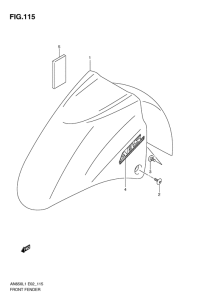 AN650 (ABS) Переднее крыло
