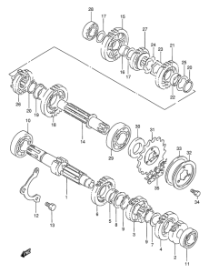 DR650 Трансмиссия