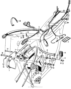 CL350 Wire harness + ignition coil + switch