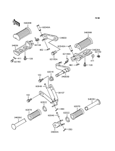 BJ250 Подножки