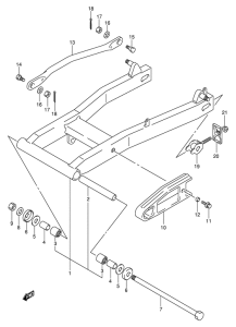 VL125 Маятник задний