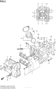DL650 (ABS) Головка цилиндров (передняя)