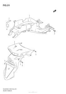 DL650 (ABS) Задний бампер