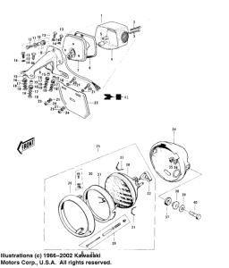 KS125 Headlight / taillight