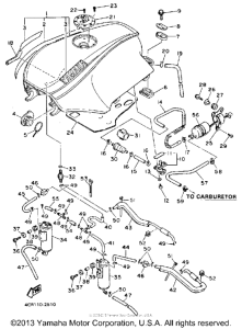 FJ1200AE Топливный бак