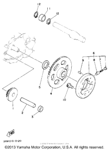 XT225DC Муфта стартера