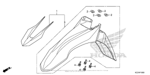 CRF250L (ABS) Переднее крыло