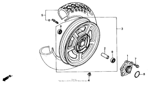 VT700C Переднее колесо