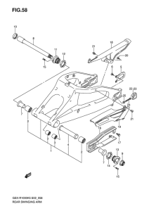 GSX-R1000 Маятник задний
