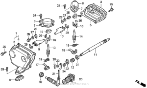 CR125R Выпускной клапан