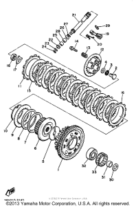 XJ700S Сцепление
