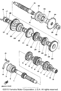 RZ350L Трансмиссия
