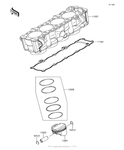 KLZ1000 Цилиндр и поршни
