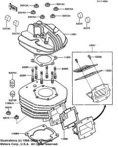  Cylinder head / cylinder / reed valve